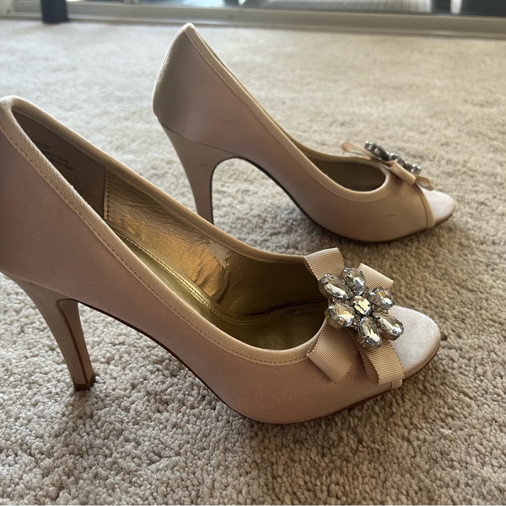 Beige Dress Heels 8.5